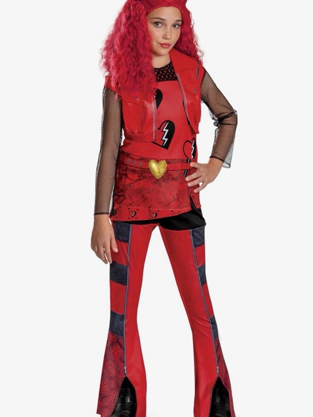 Descendants Red Costume Size Medium (7-8)